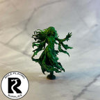 A dnd miniature banshee painted.
