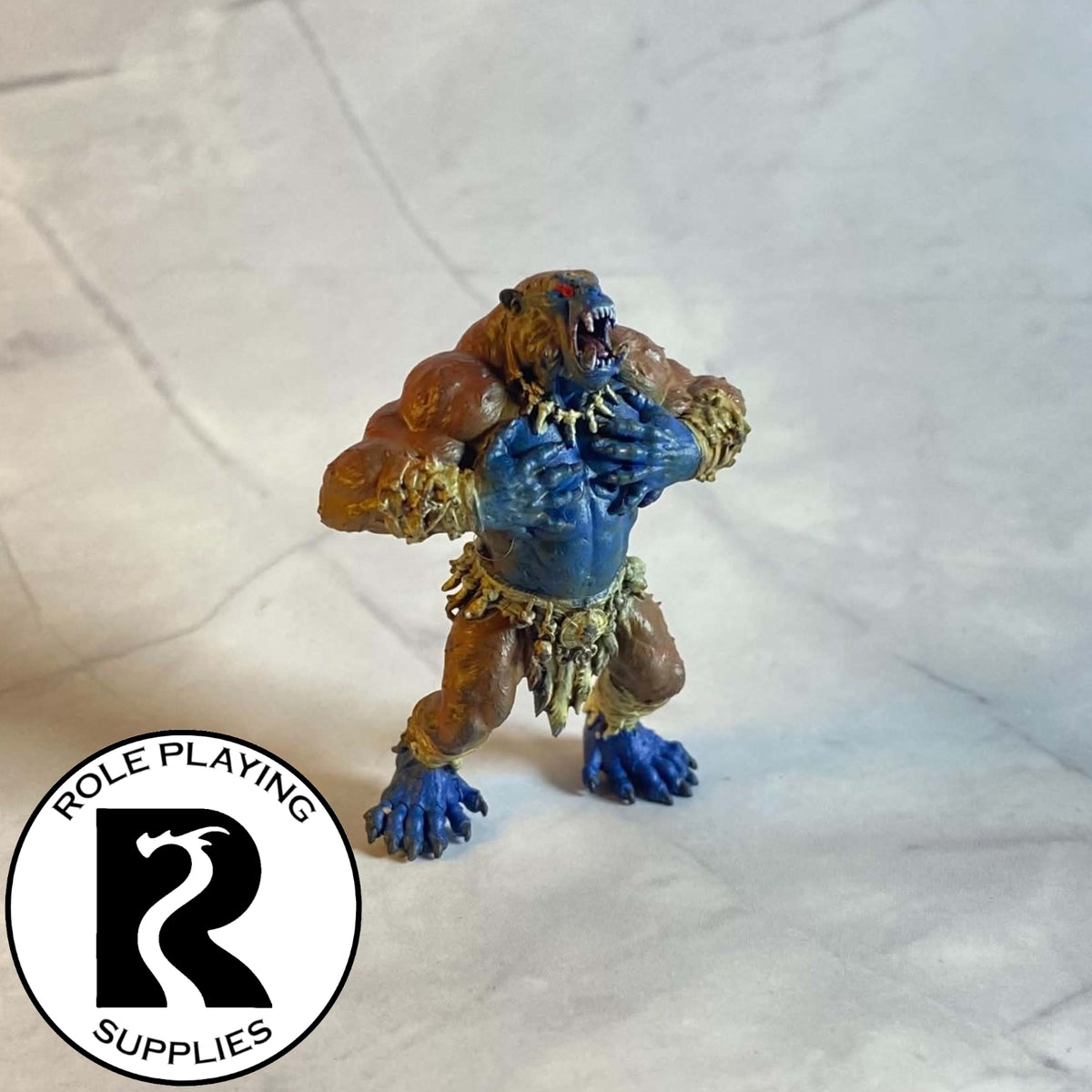 A dnd miniature barlgura painted 28mm scale.
