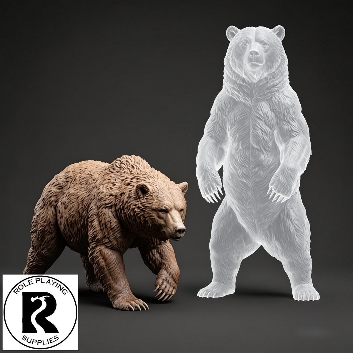 Brown Bear 28mm Resin Miniature