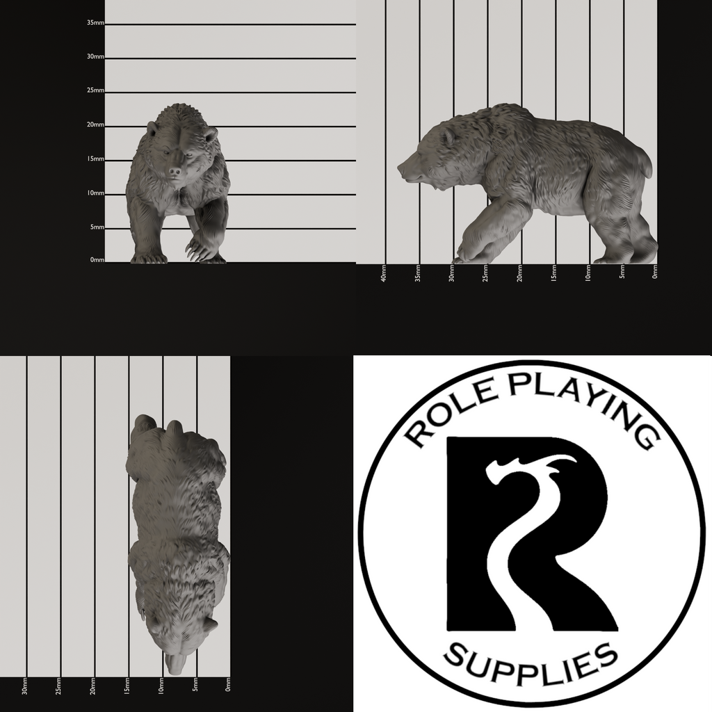 Brown Bear 28mm Resin Miniature