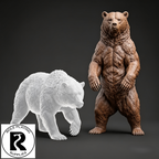 Brown Bear 28mm Resin Miniature