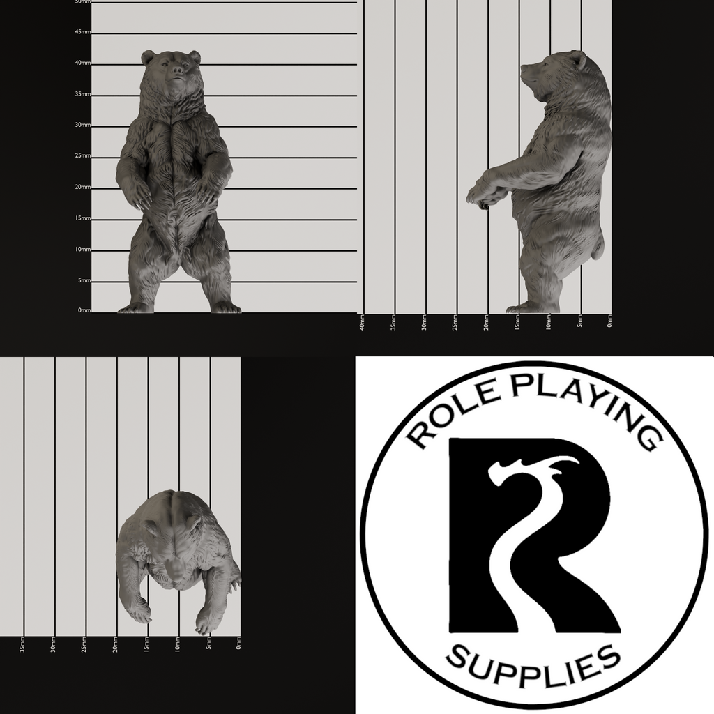 Brown Bear 28mm Resin Miniature