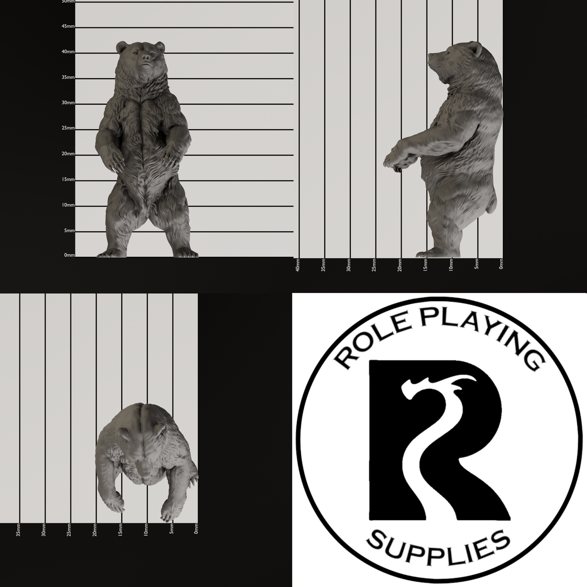Brown Bear 28mm Resin Miniature