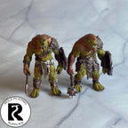 A dnd miniature bugbear painted.