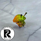 A dnd miniature flumph painted.