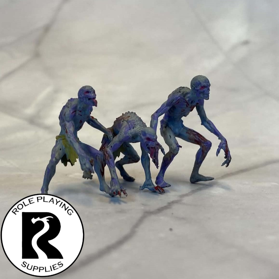 A dnd miniature ghoul painted.
