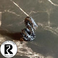 A dnd miniature giant centipede primed in black.