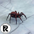 A dnd miniature giant spider painted.
