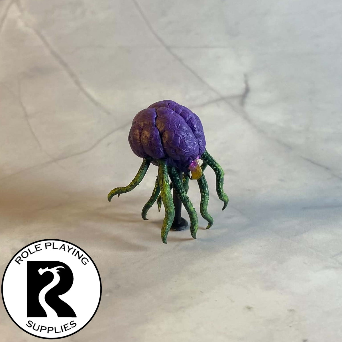 A dnd miniature grell painted.

