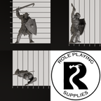 A dnd miniature hobgoblin, photo showing all 3 angles with sizes in mm.
