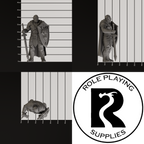 A dnd miniature hobgoblin, photo showing all 3 angles with sizes in mm.
