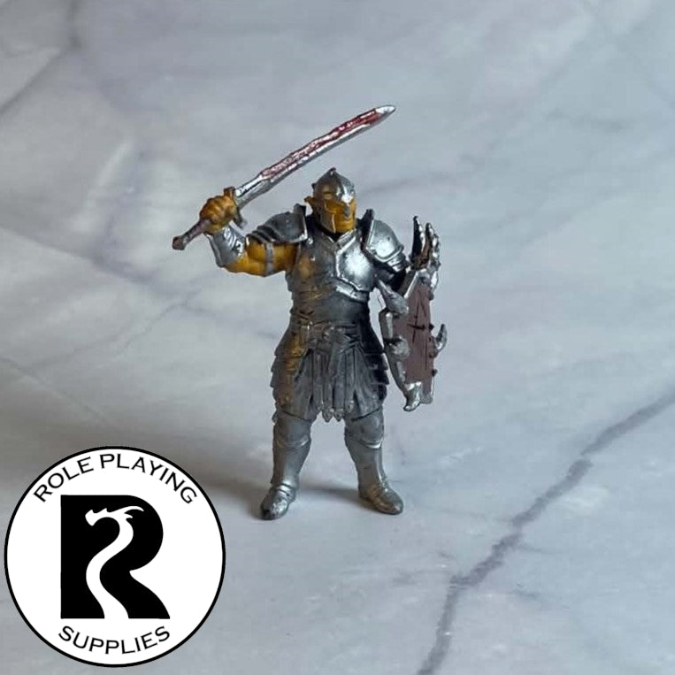 A dnd miniature hobgoblin captain painted.