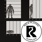A dnd miniature magmin, photo showing all 3 angles with sizes in mm.
