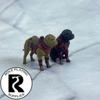 A dnd miniature mastiff painted.
