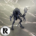 A dnd miniature mezzoloth primed in black.
