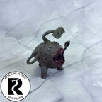 A dnd miniature otyugh painted.
