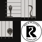 A dnd miniature poisonous snake, photo showing all 3 angles with sizes in mm.
