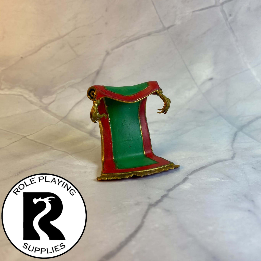 A dnd miniature rug of smothering painted.
