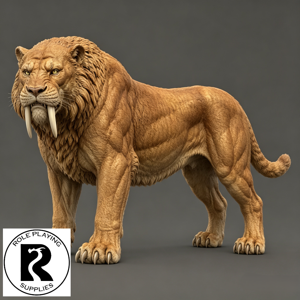 Saber-Toothed Tiger 28mm Resin Miniature