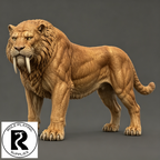Saber-Toothed Tiger 28mm Resin Miniature