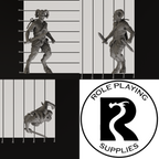 A dnd miniature satyr, photo showing all 3 angles with sizes in mm.