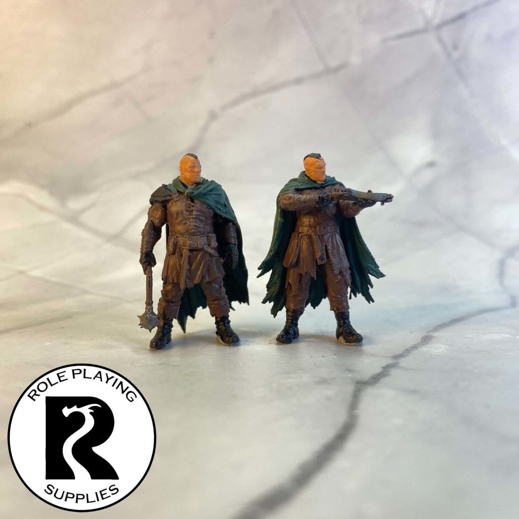 A dnd miniature thug painted.
