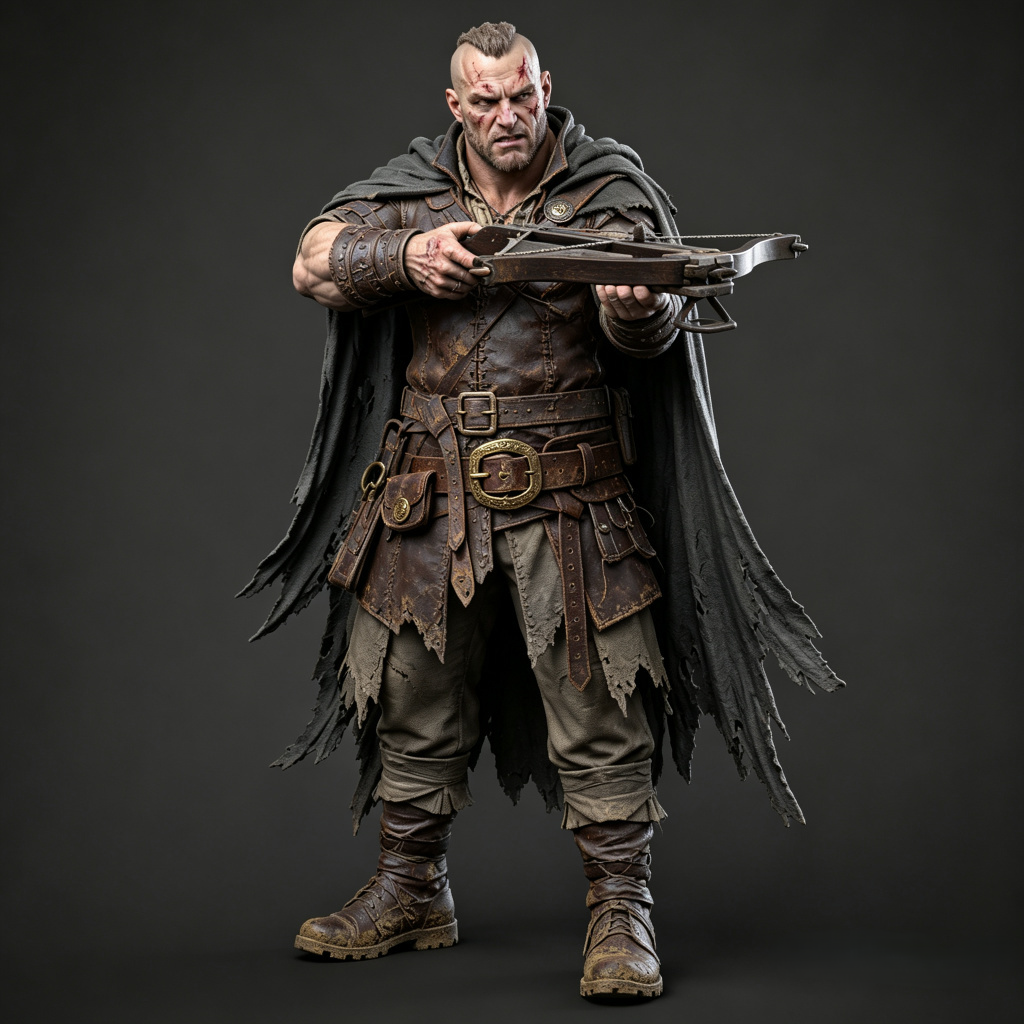 Thug Human Male 28mm Resin Miniature
