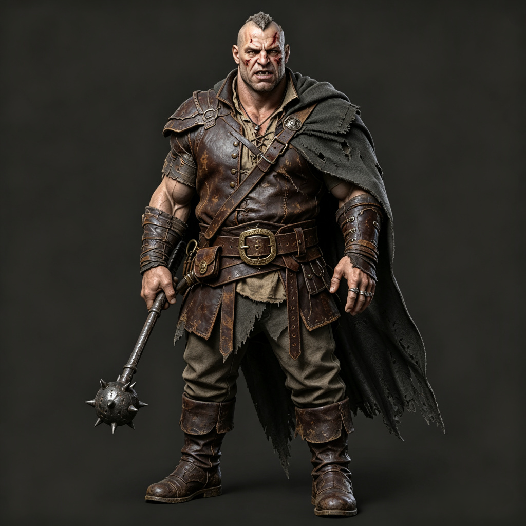 Thug Human Male 28mm Resin Miniature