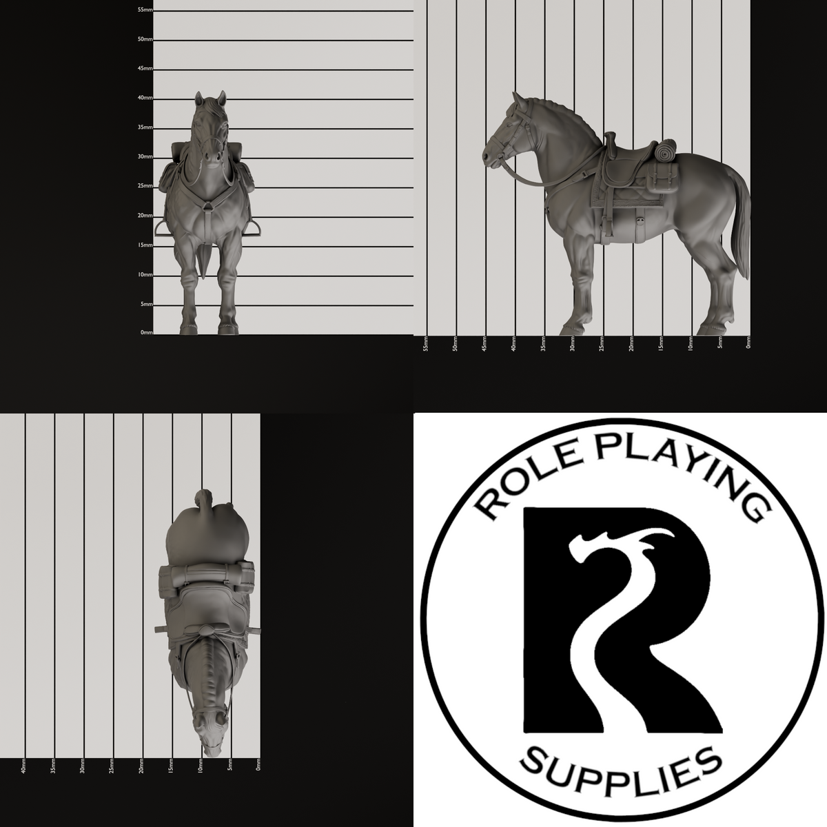 Warhorse 28mm Resin Miniature