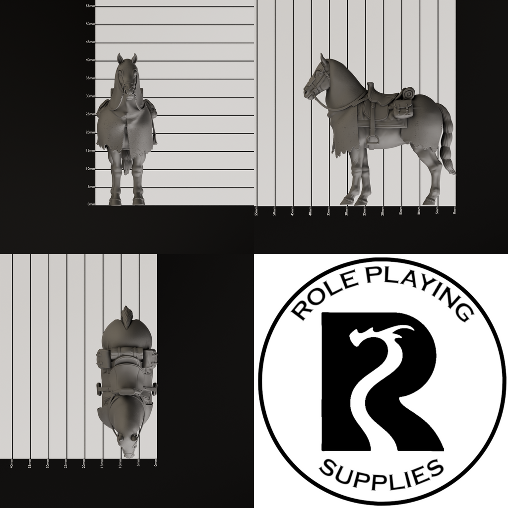 Warhorse 28mm Resin Miniature