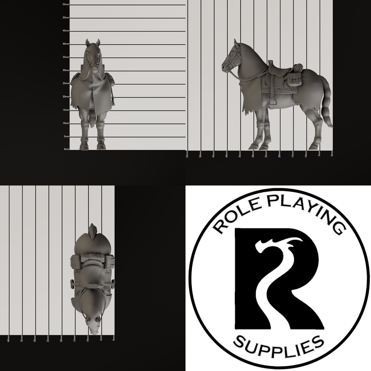 Warhorse 28mm Resin Miniature