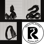 A dnd miniature water weird, photo showing all 3 angles with sizes in mm.