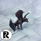 A dnd miniature giant bat painted.