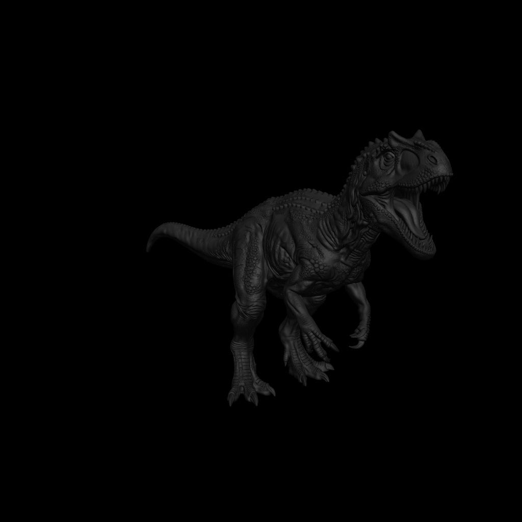 A dnd miniature allosaurus AR model.