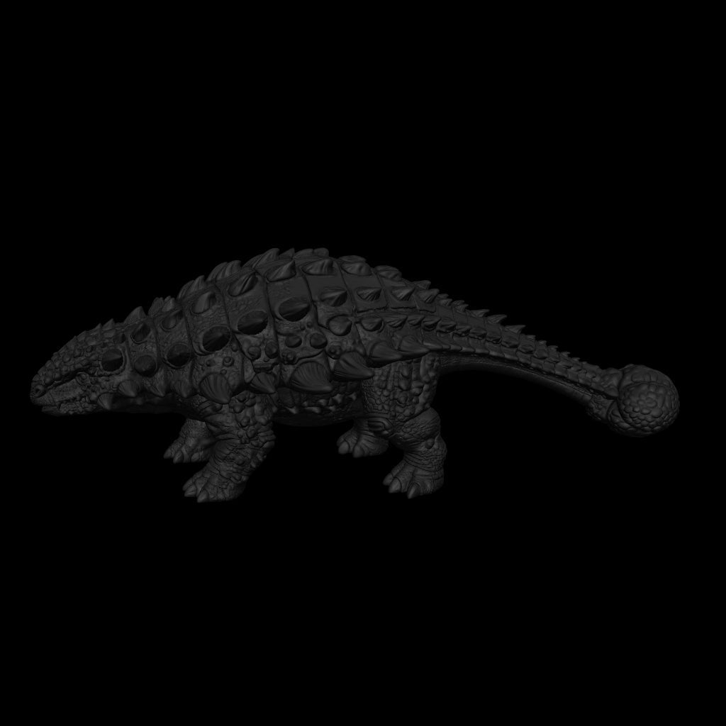 A dnd miniature ankylosaurus AR model.
