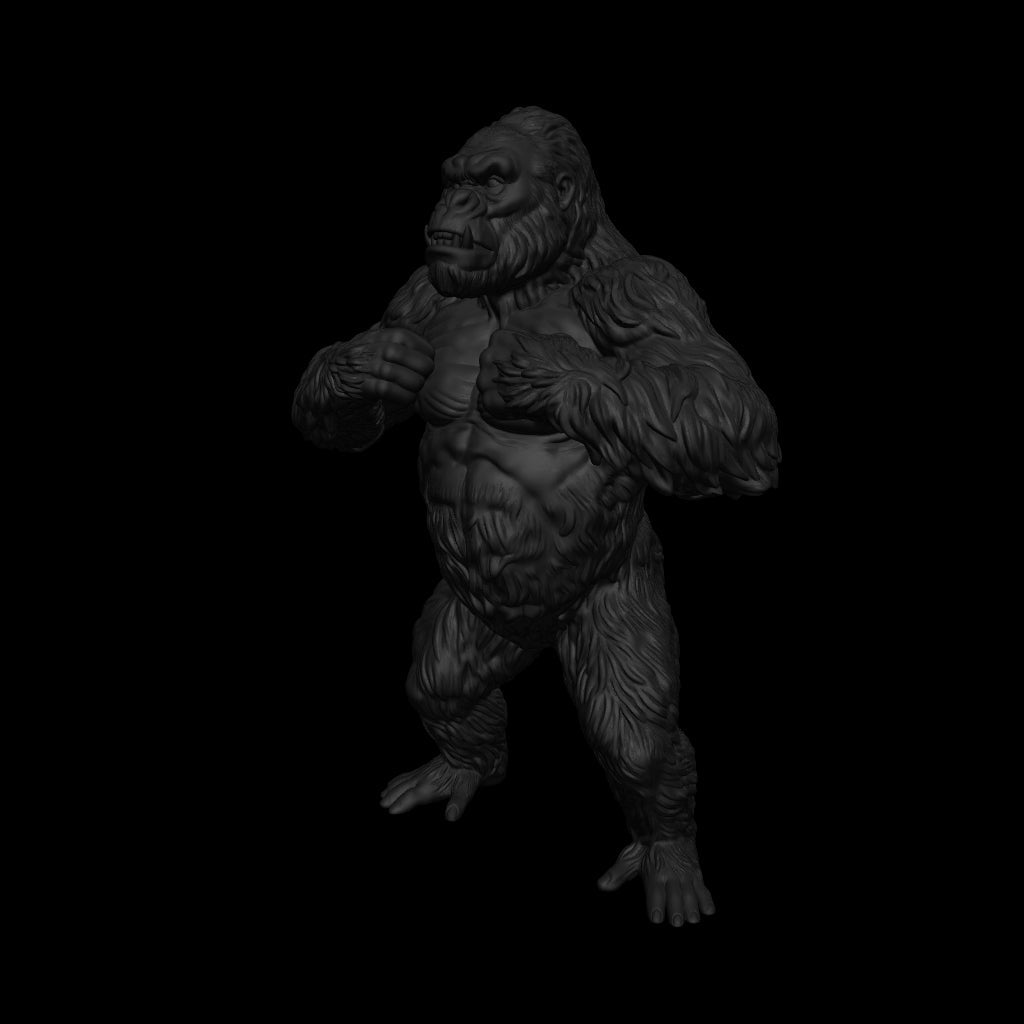 A dnd miniature ape AR model.
