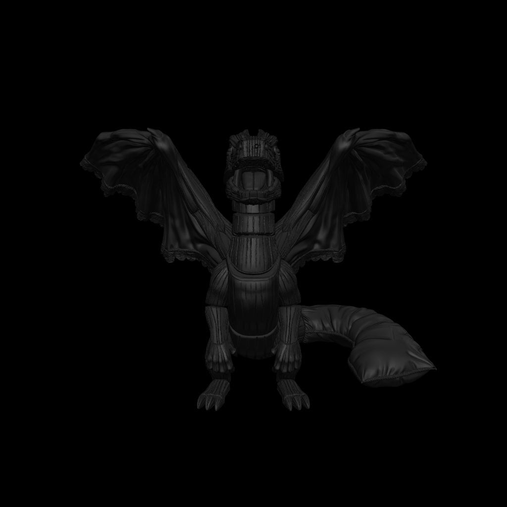 A dnd miniature bed dragon wyrmling AR model.
