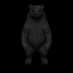A dnd miniature black bear AR model.
