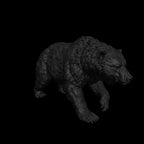 A dnd miniature brown bear AR model.
