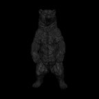 A dnd miniature brown bear AR model.
