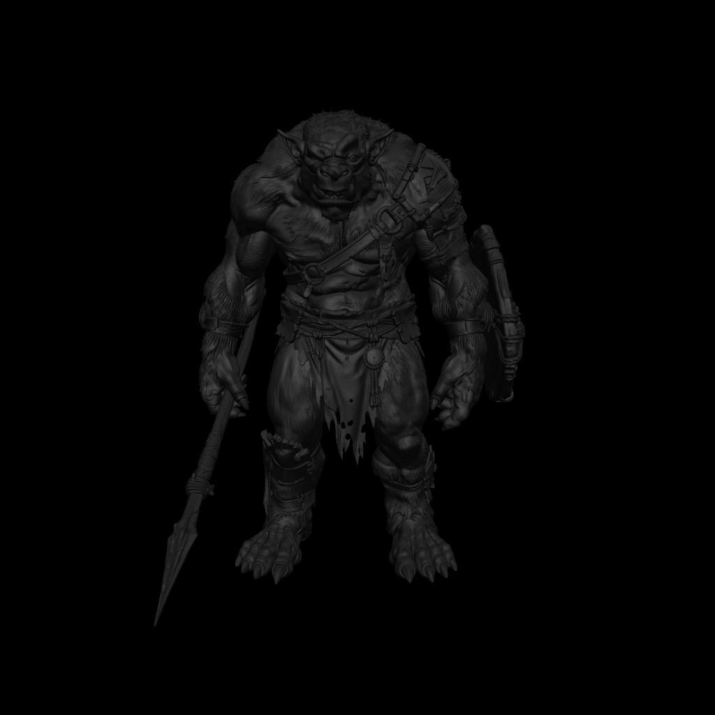 AR model of a dnd miniature bugbear