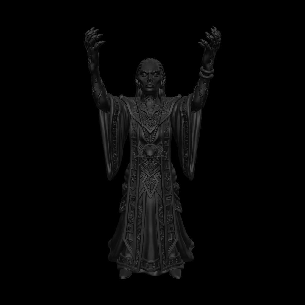A dnd miniature cult fanatic AR model.

