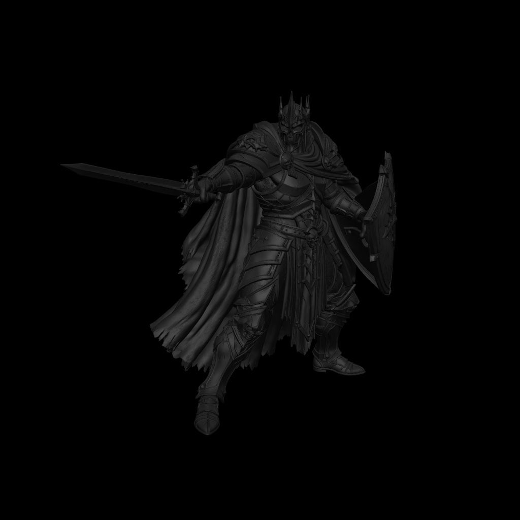 A dnd miniature death knight AR model.
