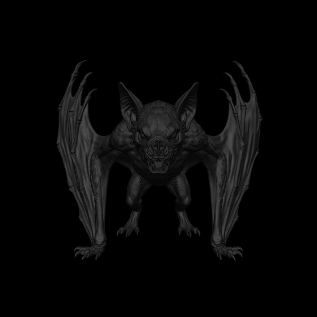 A dnd miniature giant bat AR model.