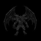 A dnd miniature giant four-armed gargoyle AR model.
