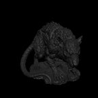 A dnd miniature giant rat AR model.
