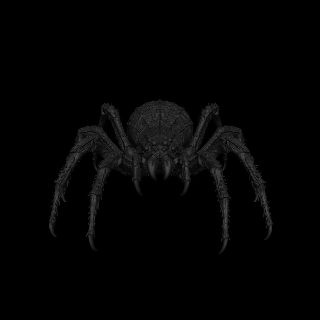 A dnd miniature giant spider AR model.
