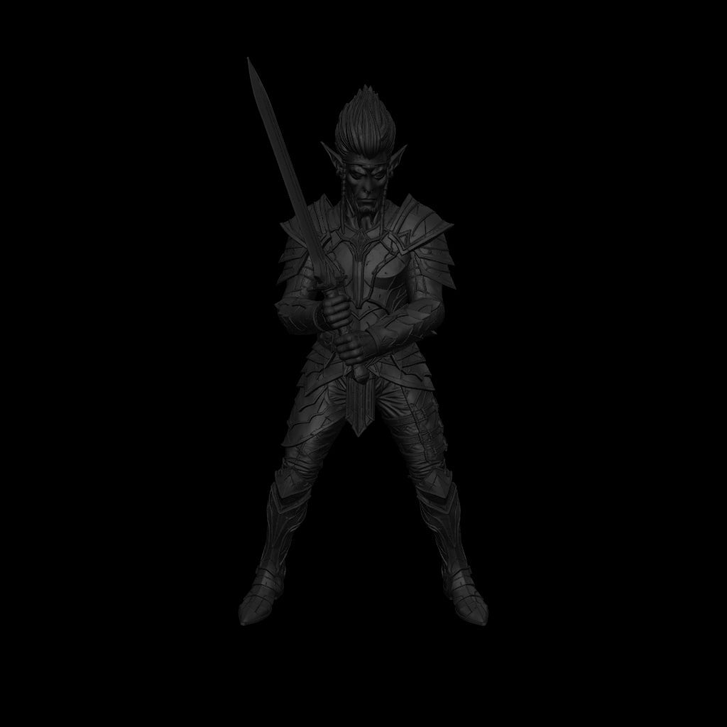 A dnd miniature githyanki warrior AR model.
