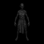 A dnd miniature githzerai monk AR model.
