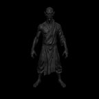 A dnd miniature githzerai monk AR model.
